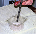 Desiccant from misted sealed double glazing