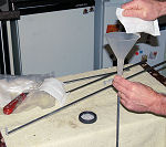 Filling spacers in sealed double glazing